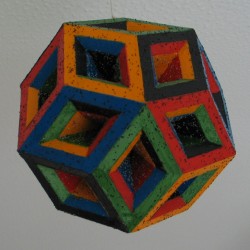 Monoacral stellation of Compound of 15 Cuboids